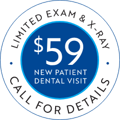 $59 New Patient Dental Visit stamp